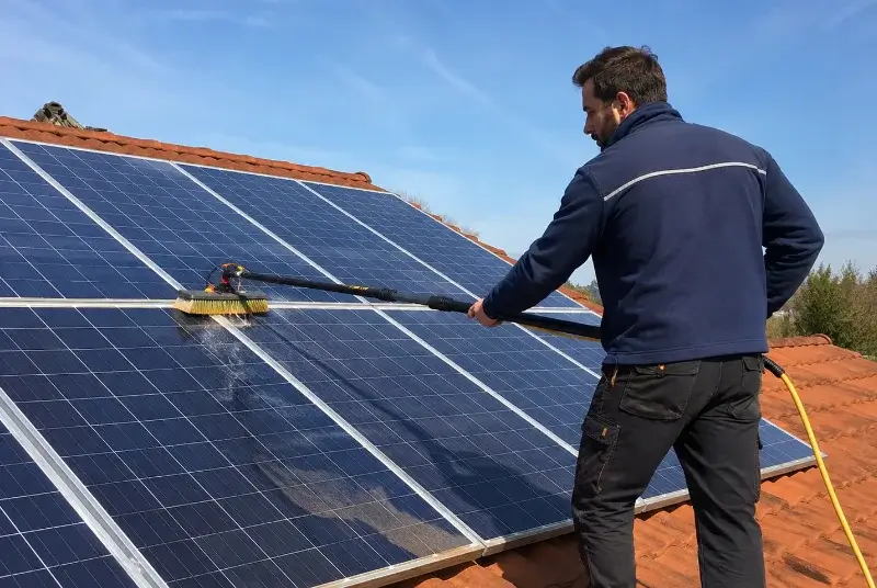 Nettoyage et entretien de panneaux solaires à Leyrieu